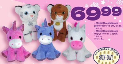 Maskotka pluszowa jednorożec 45 cm, 1 szt. promocja w Twój Market