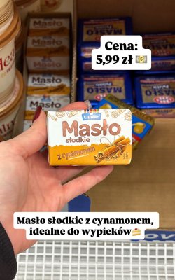 Masło słodkie z cynamonem Lumiko promocja w Dino