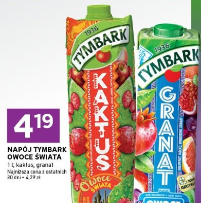 Napój kaktus Tymbark promocja w Stokrotka