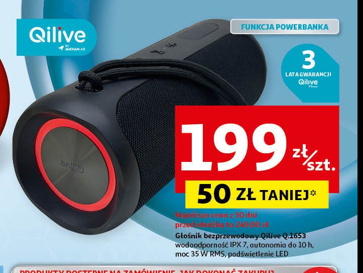 Głośnik bezprzewodowy q.1653 Qilive promocja