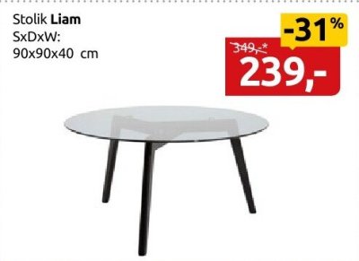 Stolik Liam promocja w Black Red White