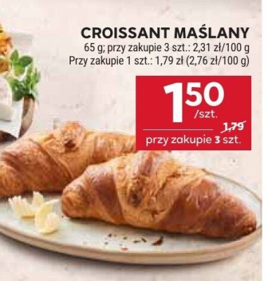 Croissant maślany promocja w Stokrotka