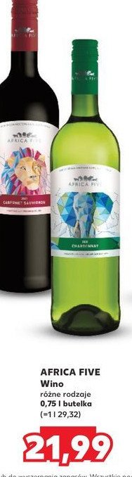 Wino Africa five promocja