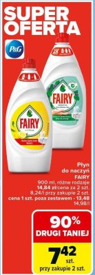 Płyn do naczyń 900 ml, różne rodzaje Fairy promocja w Carrefour
