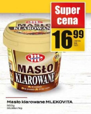 Masło Masło klarowane MLEKOVITA promocja w Supeco