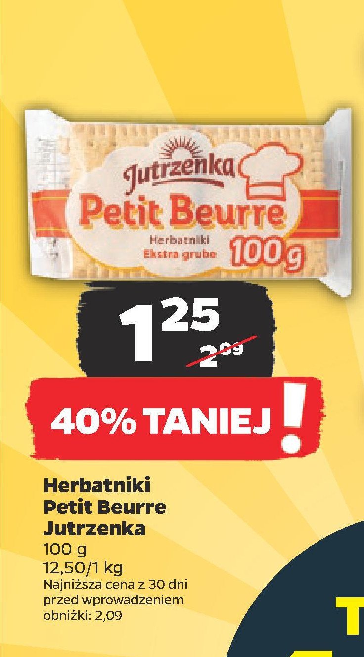 Herbatniki petite beurre Jutrzenka be-be promocja