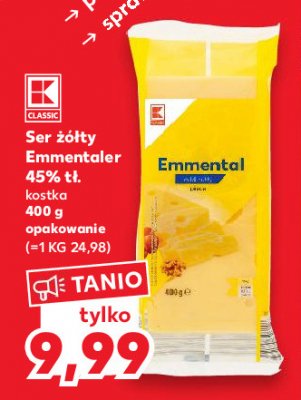 Ser żółty emmentaler K-classic promocja