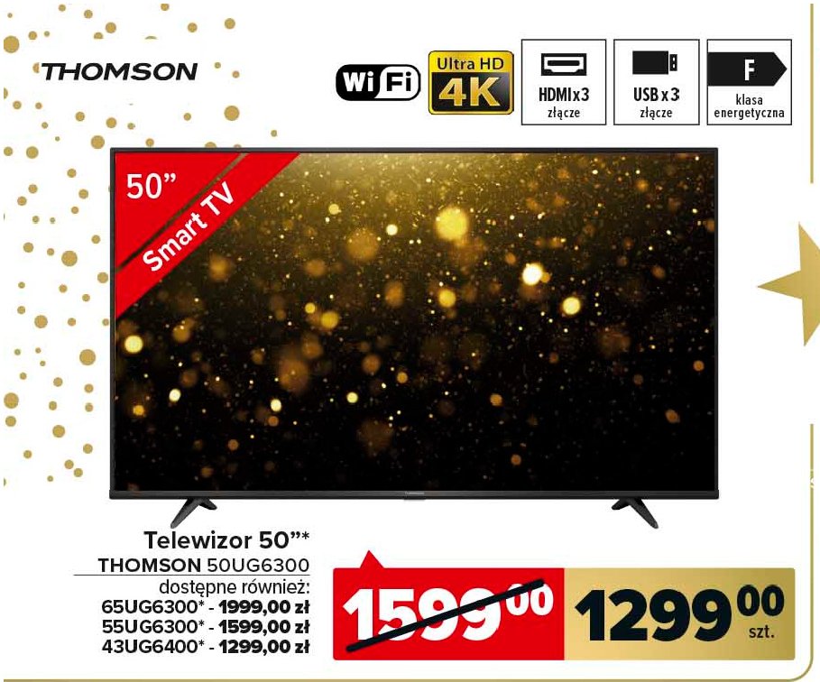 Telewizor 55' 55ug6300 Thomson promocja