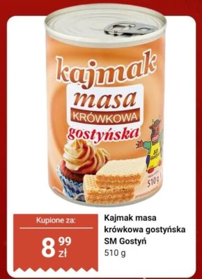 Kajmak masa krówkowa gostyńska  promocja w Dino