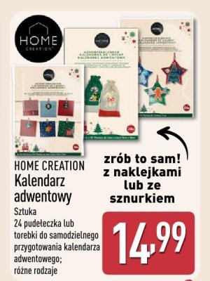 Kalendarz adwentowy HOME CREATION 24  promocja w Aldi