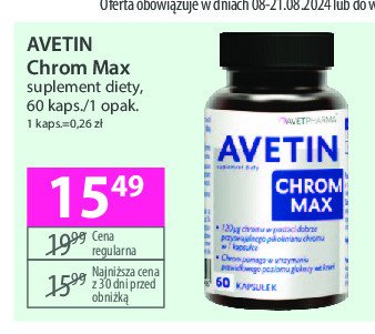 Chrom max Avetin promocja