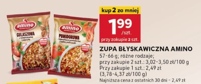 Zupa błyskawiczna Amino promocja w Stokrotka