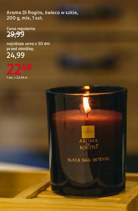 Świeca black snail intense Aroma di rogito promocja w Rossmann