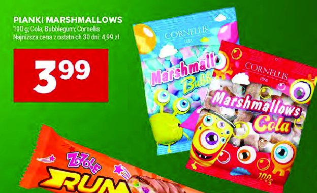 Pianki bubblegum Cornellis marshmallows promocja w Stokrotka