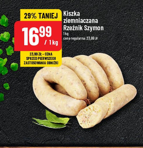 Kiszka ziemniaczana Rzeźnik szymon poleca promocja
