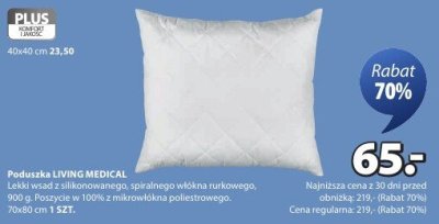 Poduszka LIVING MEDICAL promocja w Jysk
