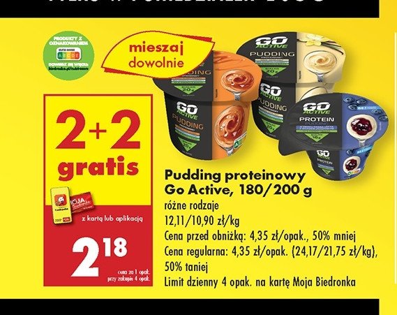 Pudding proteinowy słony karmel Go active promocja