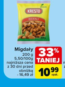 Migdały Kresto promocja