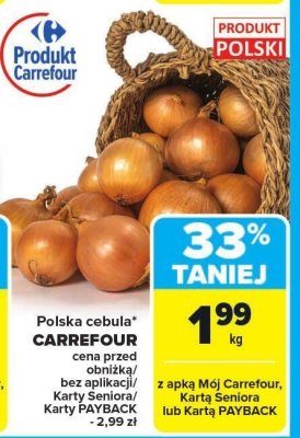 Cebula promocja w Carrefour Market