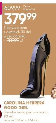 Perfumy CAROLINA HERRERA GOOD GIRL damska woda perfumowana promocja w Super-Pharm