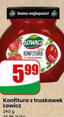 Konfitura z truskawek  promocja w Dino