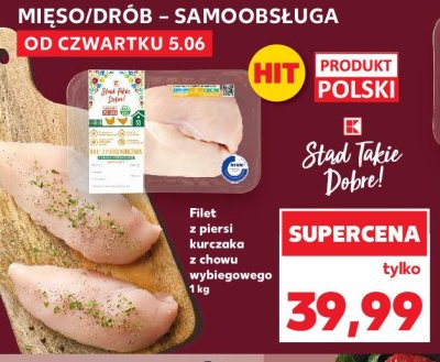 Filet z piersi kurczaka z chowu wybiegowego K-classic st膮d takie dobre! promocja