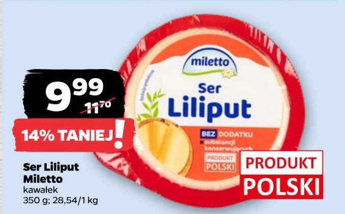 Ser liliput Miletto promocja w Netto