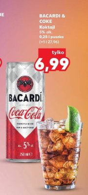 Koktajl bacardi & coke promocja w Kaufland