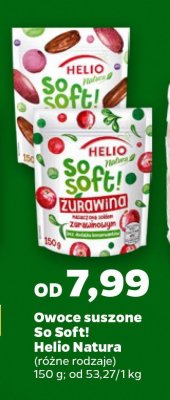 Owoce suszone So Soft! Helio Natura promocja w Netto