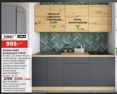 Zestaw mebli kuchennych Vinto promocja w Leroy Merlin