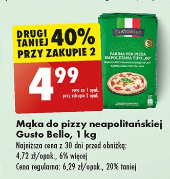 Mąka do pizzy neapolitańskiej Gustobello promocja