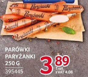 Parówki paryżanki Pekpol Ostrołęka 250g promocja w Selgros