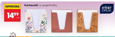 Karteczki w pojemniku  promocja w Biedronka