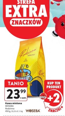 Kawa mielona WOSEBA Rodzinna promocja w Intermarche