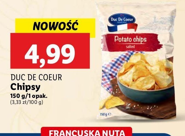 Chipsy Duc de coeur promocja