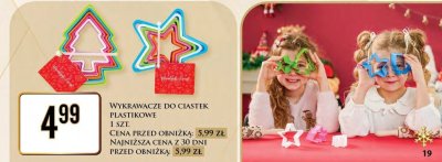 Wykrawacze do ciastek plastikowe promocja w Dino