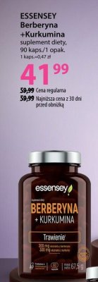 Suplement diety ESSENSEY Berberyna + Kurkumina promocja w Hebe