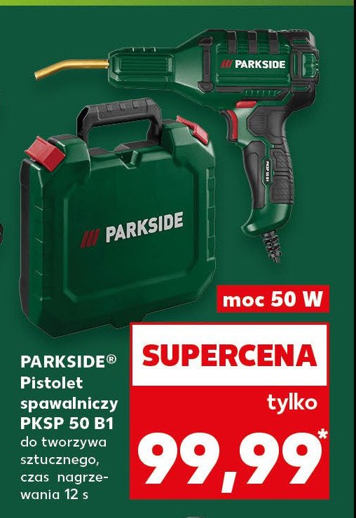 Pistolet do zgrzewania tworzywa sztucznego 50 w Parkside promocja