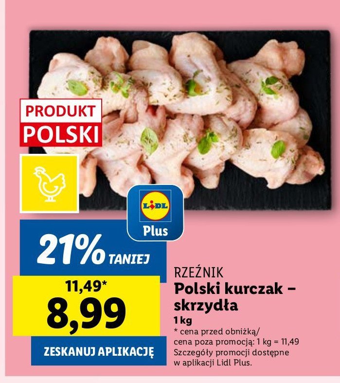 Skrzydełka z kurczaka Rzeźnik codzienna dostawa promocja w Lidl