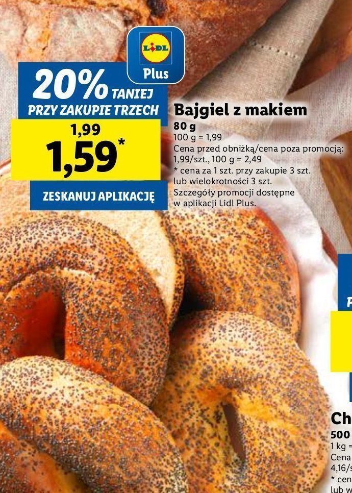 Bajgiel z makiem promocja