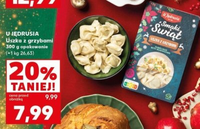 Uszka z grzybami U Jędrusia 500g opakowanie promocja w Kaufland