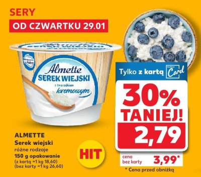 Serek wiejski z twarożkiem kremowym promocja w Kaufland