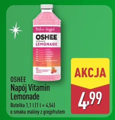 Napój Vitamin Lemonade o smaku maliny z grejpfrutem promocja w Aldi