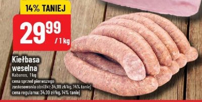 Kiełbasa weselna promocja w POLOmarket