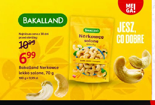 Orzechy nerkowca solone Bakalland promocja w Rossmann