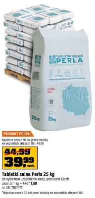 Tabletki solne Perła 25 kg promocja w OBI