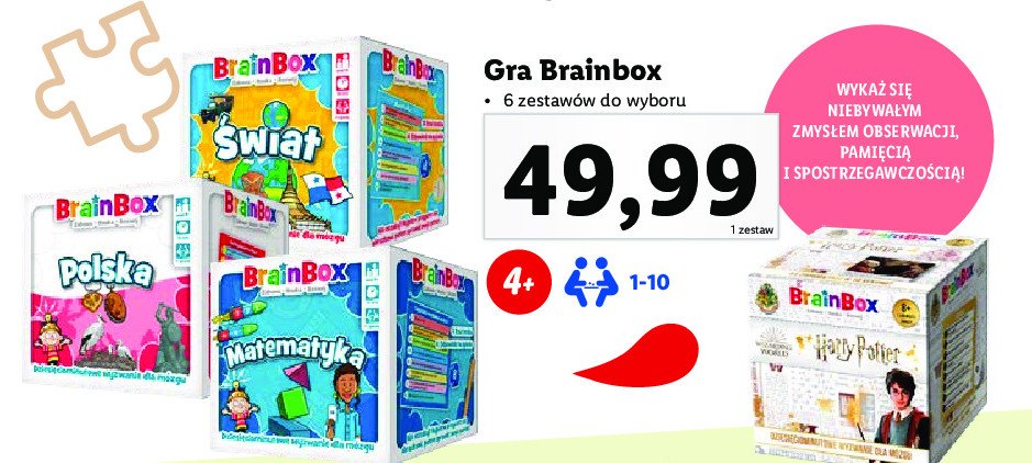 Brain box harry potter promocja
