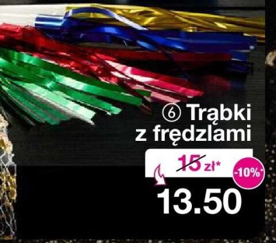 Trąbki z frędzlami promocja w Woolworth