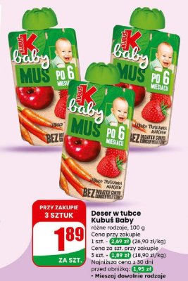 Mus Deser w tubce Baby różne rodzaje promocja w Dino