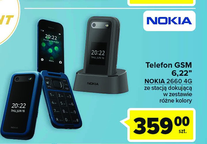 Telefon 2660 4g flip czarny Nokia promocja